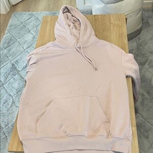 H&M Loose Fit Sweatshirt in Pale Blush